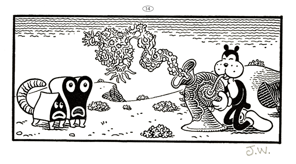 ジム・ウードリング 『Poochytown』活版印刷版画