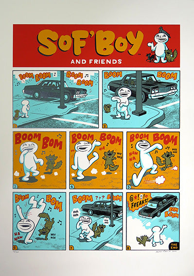 アーチャー・プルウィット 『SOF’BOY AND FRIENDS』シルク スクリーン版画