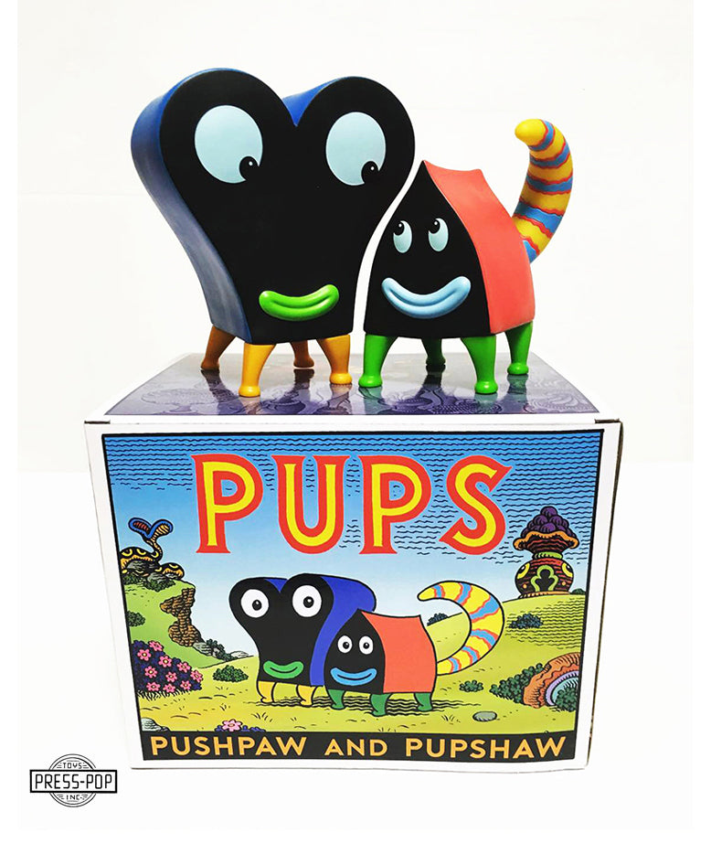 ジム・ウードリング 　『PUPS』 ソフビ人形set - カラーVer.